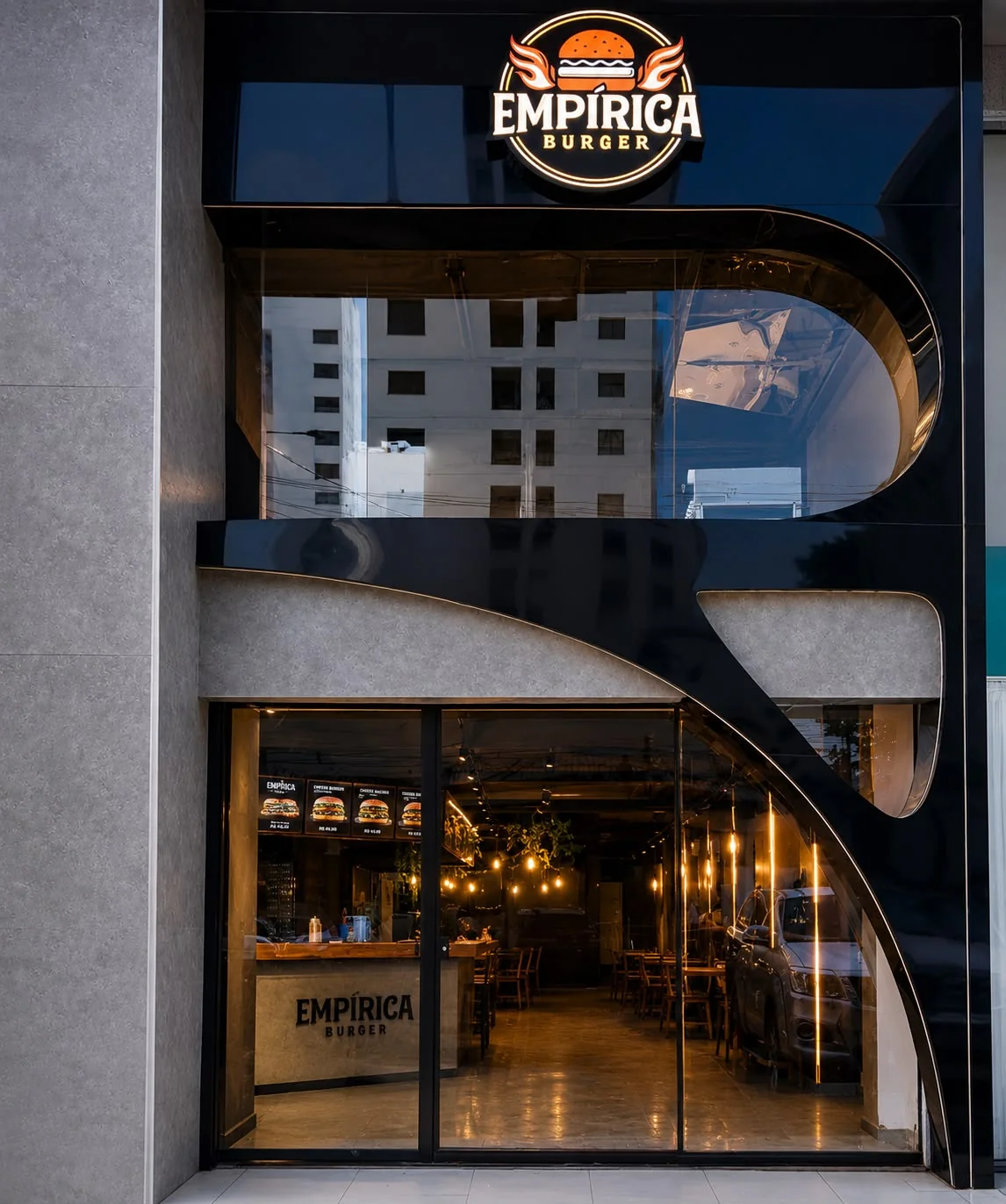 Fachada da Empírica Burger no Setor Bueno